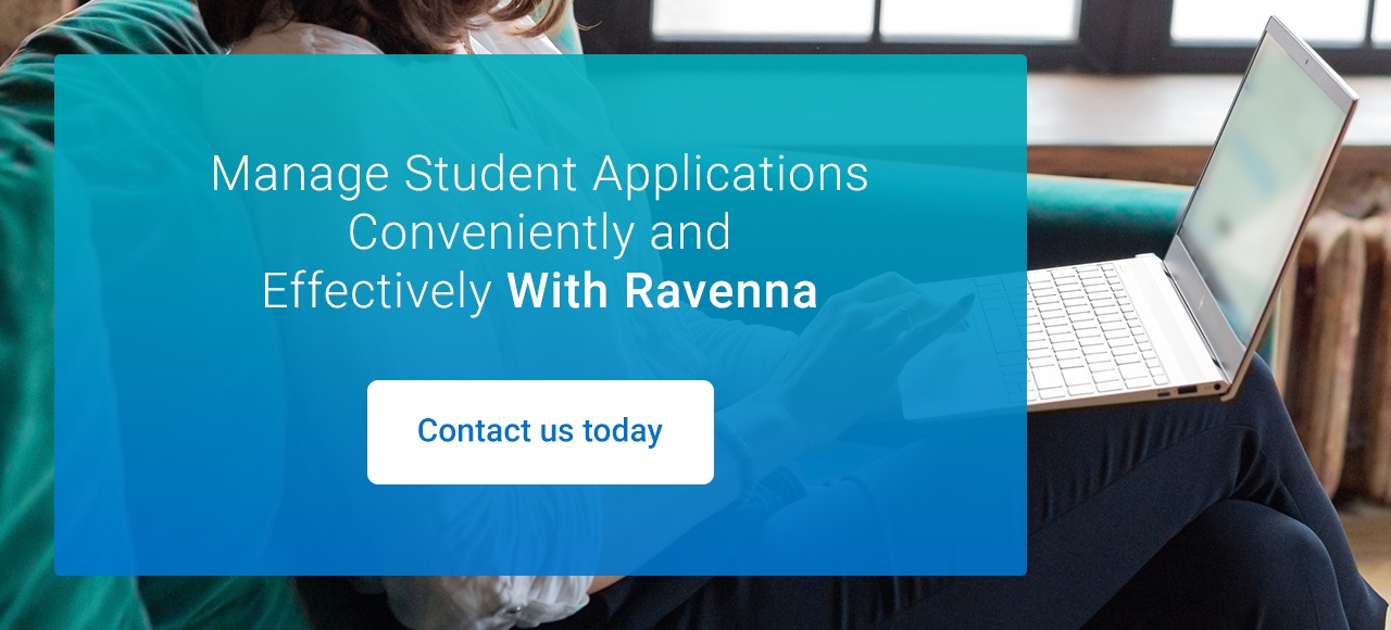 manage student applications with ravenna