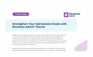 Simplify Your Admissions Process with Ravenna Starter